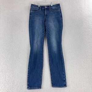 Athleta Blue Denim Sculptek Skinny Leg Jeans Womens Mid-Rise Casual Size 4